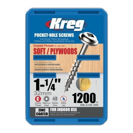 Kreg 1200CT 114Hole Screw SML-C125-1200